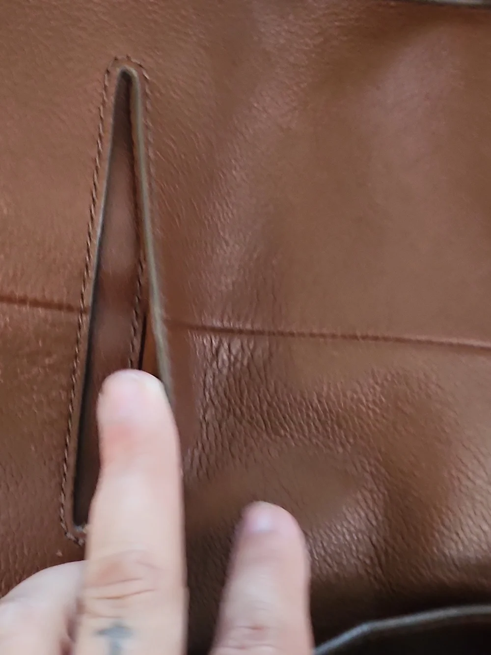 Fossil brown leather